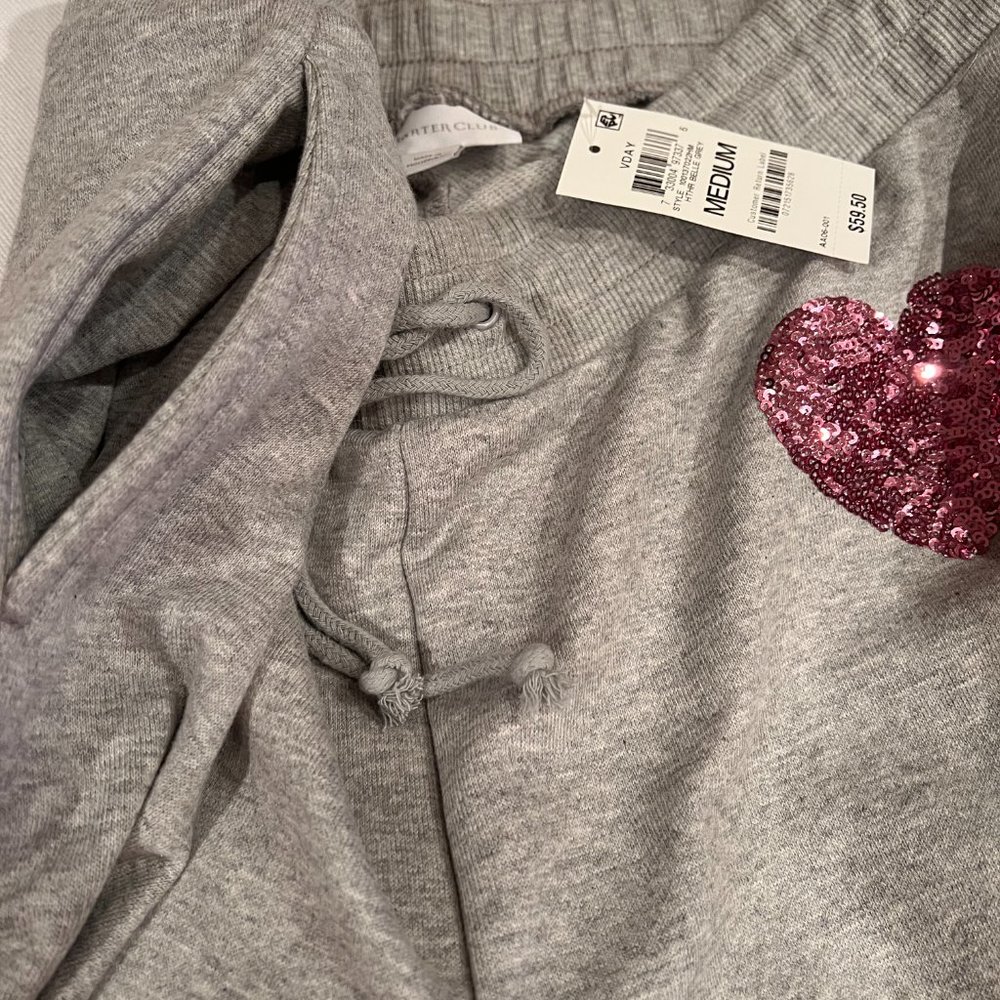 Charter Club Drawstring Heart-Patch Jogger Pants. - Picture 5 of 6